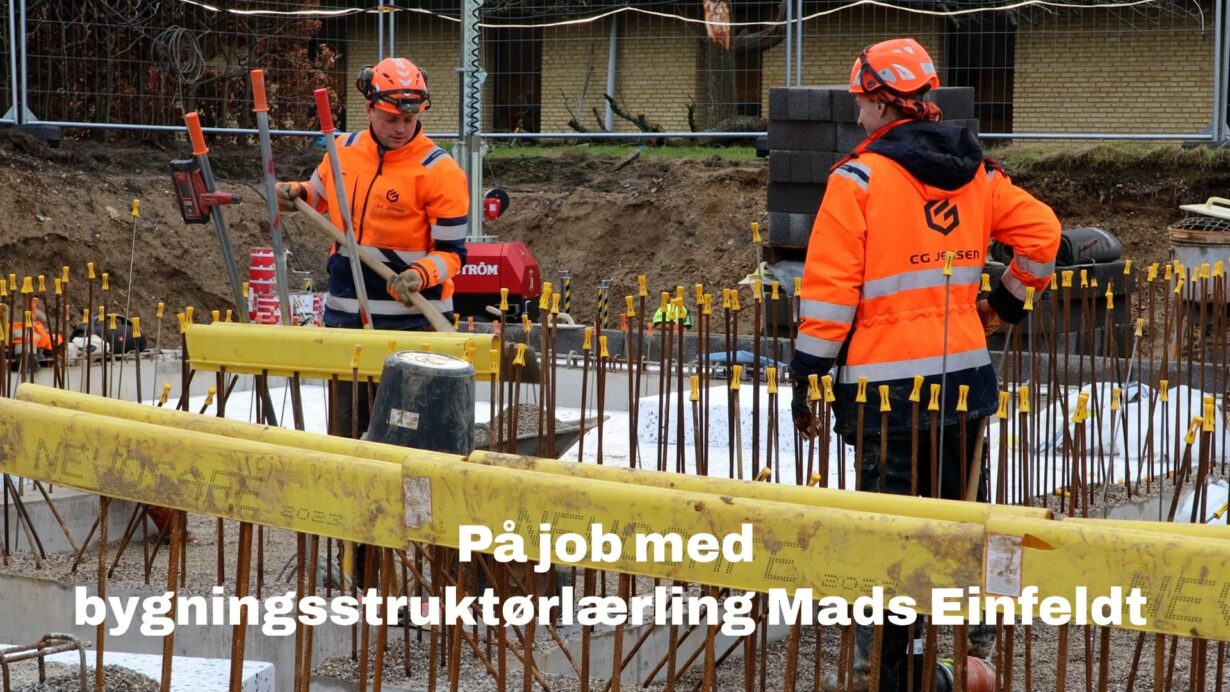 På job med lærling Mads Einfeldt